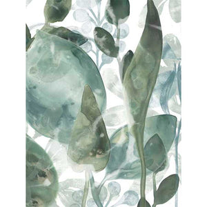 AQUATIC LEAVES IV by June Erica Vess , Item#CG002304C, Matte Canvas, Art, Giclée on Canvas, Vertical, Small