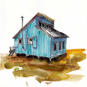 RAD CABIN VI by Paul Mccreery , Item#CG002431C, Matte Canvas, Art, Giclée on Canvas, Square, Small