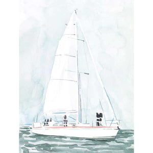 SOFT SAILBOAT III by Emma Scarvey , Item#CG002512C, Matte Canvas, Art, Giclée on Canvas, Vertical, Small