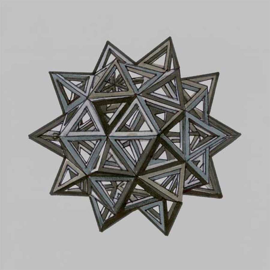 EQUILATERAL VERTEX I by Stellar Design Studio , Item#CG002672C, Matte Canvas, Art, Giclée on Canvas, Square, Small