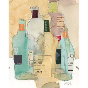 WINES & SPIRITS II by Samuel Dixon , Item#CG003928C, Matte Canvas, Art, Giclée on Canvas, Vertical, Small