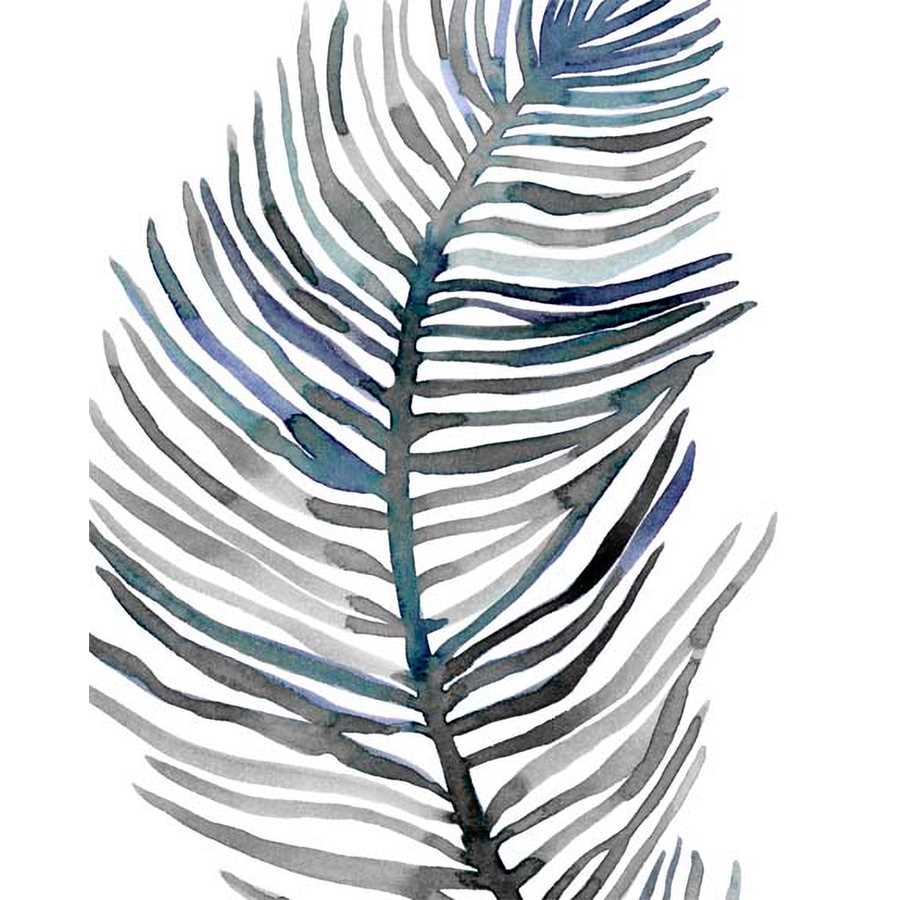 BLUE FEATHERED PALM III by Emma Scarvey , Item#CG004445P, Matte Paper, Art, Giclée on Paper, Vertical, Small
