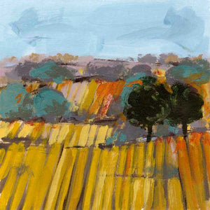 WHEAT CROP I by Melissa Wang , Item#CG004516C, Matte Canvas, Art, Giclée on Canvas, Square, Small