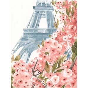 PARIS CHERRY BLOSSOMS II by Annie Warren, Item#CG005162C, Matte Canvas, Art, Giclée on Canvas, Vertical, Small