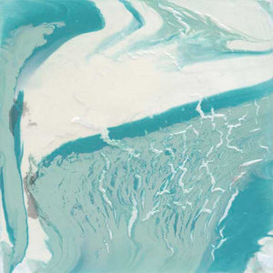 MARBLED AQUA II by Ethan Harper, Item#CG005677C, Matte Canvas, Art, Giclée on Canvas, Square, Small