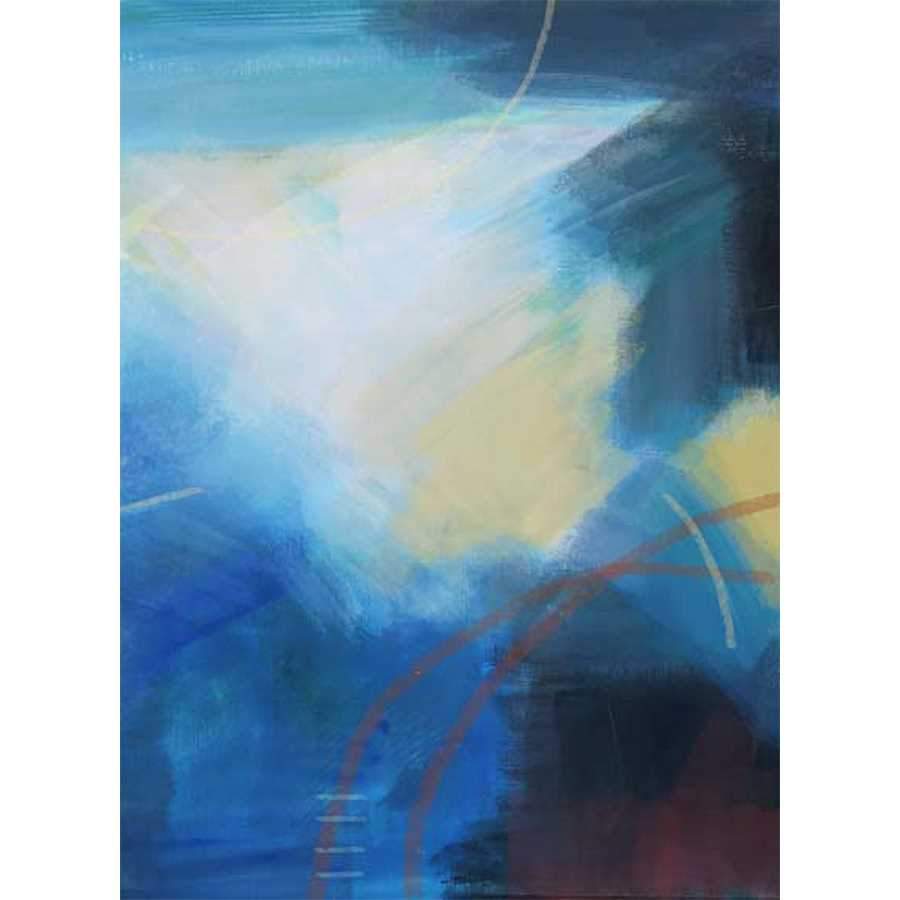 BLUE WASH II by Alison Jerry, Item#CG005787P, Matte Paper, Art, Giclée on Paper, Vertical, Medium