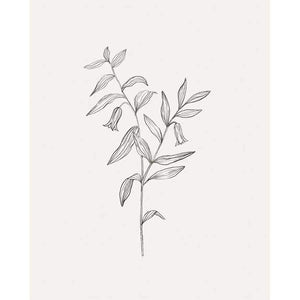 WILD FOLIAGE SKETCH IV by Victoria Borges, Item#CG005816P, Matte Paper, Art, Giclée on Paper, Vertical, Small