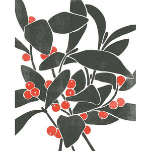 COLORBLOCK BERRY BRANCH I by Emma Scarvey, Item#CG006291P, Matte Paper, Art, Giclée on Paper, Vertical, Small