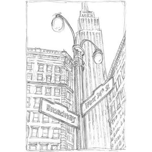 NY INTERSECTION II by Ethan Harper, Item#CG006790P, Matte Paper, Art, Giclée on Paper, Vertical, Small