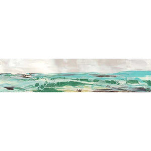 MINT & AQUA HORIZON III by Lila Bramma , Item#CG007020C, Matte Canvas, Art, Giclée on Canvas, Horizontal, Small