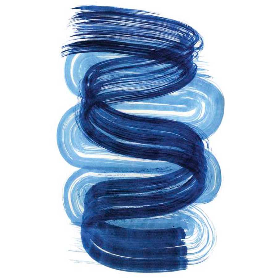 BLUE SWISH I by Bellissimo Art , Item#CG007294C, Matte Canvas, Art, Giclée on Canvas, Vertical, Small