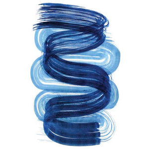 BLUE SWISH I by Bellissimo Art , Item#CG007294C, Matte Canvas, Art, Giclée on Canvas, Vertical, Small