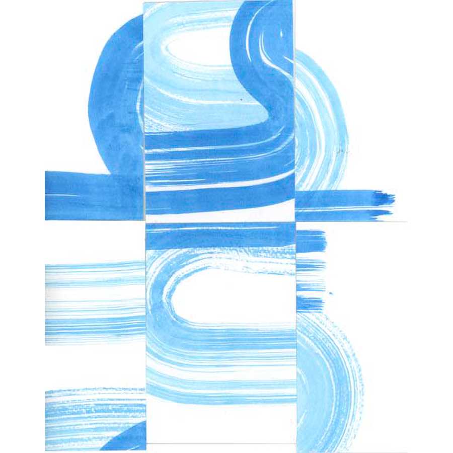 BLUE SWISH V by Bellissimo Art , Item#CG007298C, Matte Canvas, Art, Giclée on Canvas, Vertical, Small