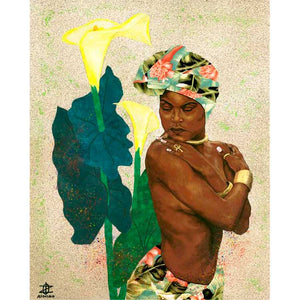WOMAN STRONG II by Alonzo Saunders , Item#CG007646C, Matte Canvas, Art, Giclée on Canvas, Vertical, Medium