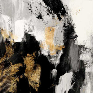 NEUTRAL GOLD COLLAGE I by Victoria Borges , Item#CG007681C, Matte Canvas, Art, Giclée on Canvas, Square, Small