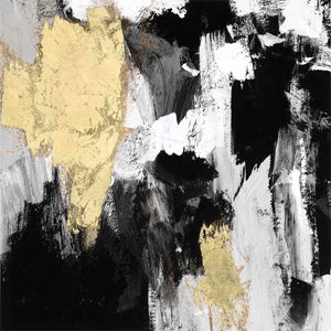 NEUTRAL GOLD COLLAGE IV by Victoria Borges , Item#CG007686C, Matte Canvas, Art, Giclée on Canvas, Square, Small