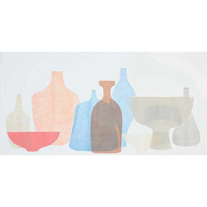 SWEET POTTERY SHAPES II by Rob Delamater , Item#CG008178C, Matte Canvas, Art, Giclée on Canvas, Horizontal, Small