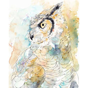 OWL MAJESTIC I by Annie Warren, Item#CG012338P, Matte Paper, Art, Giclée on Paper, Vertical, Small