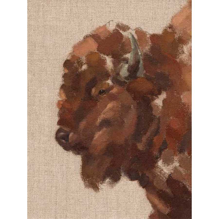TILED BISON II by Jacob Green, Item#CG012349P, Matte Paper, Art, Giclée on Paper, Vertical, Small