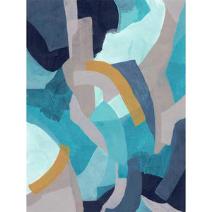 PUZZLE BLUES II by June Erica Vess, Item#CG012474P, Matte Paper, Art, Giclée on Paper, Vertical, Small