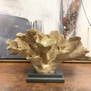 Custom Gold Painted Coral Sculpture