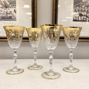 Imported 4 Piece Clear Non-Lead Crystal Stemware Set (Made in Italy)