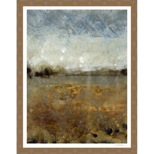 FG4076P02 Giclée on Matte Paper, under Glass, framed in a Contemporary Silver Frame #10622. This frame has a 1.875in profile in brown. Finished Size: W 20.50 in x H 26.50 in