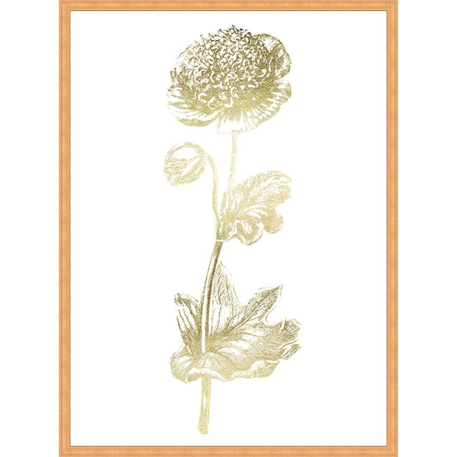 FG4125P01 Giclée on Matte Paper, under Glass, framed in Frame#6377 (Contemporary Antique Gold)
Embellished with Gold Foil Finished Size: W 17.50 in x H 41.50 in