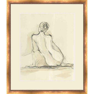FG4162P02 Giclée on Matte Paper, under Glass, framed in Frame#1560-75 (Traditional Slope Gold with Bead Lip)
Top Mat: Ivory
Bottom Mat: Off-White Finished Size: W 24.50 in x H 28.50 in