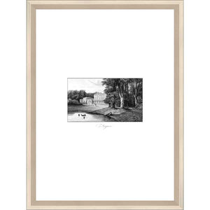 FG4194P01 Giclée on Matte Paper, under Glass, framed in Frame#11164 (Contemporary Silver) Finished Size: W 14.75 in x H 19.75 in