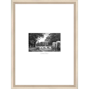 FG4194P02 Giclée on Matte Paper, under Glass, framed in Frame#11164 (Contemporary Silver) Finished Size: W 14.75 in x H 19.75 in