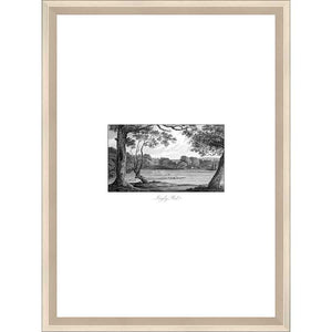 FG4194P03 Giclée on Matte Paper, under Glass, framed in Frame#11164 (Contemporary Silver) Finished Size: W 14.75 in x H 19.75 in