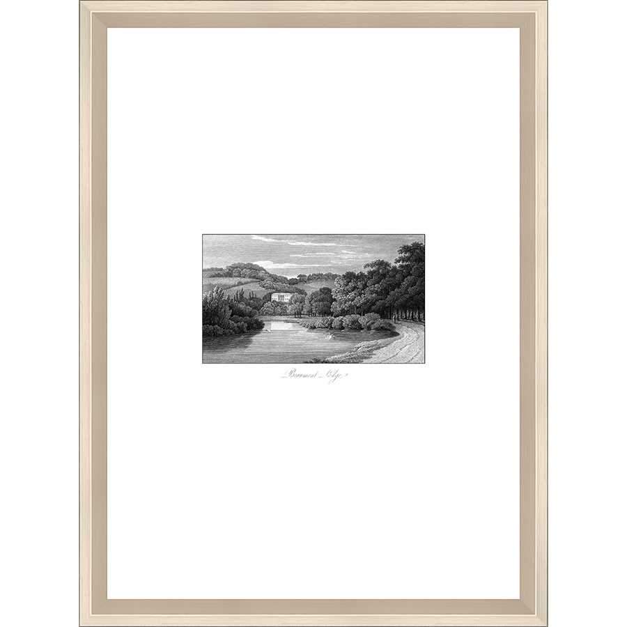 FG4194P04 Giclée on Matte Paper, under Glass, framed in Frame#11164 (Contemporary Silver) Finished Size: W 14.75 in x H 19.75 in